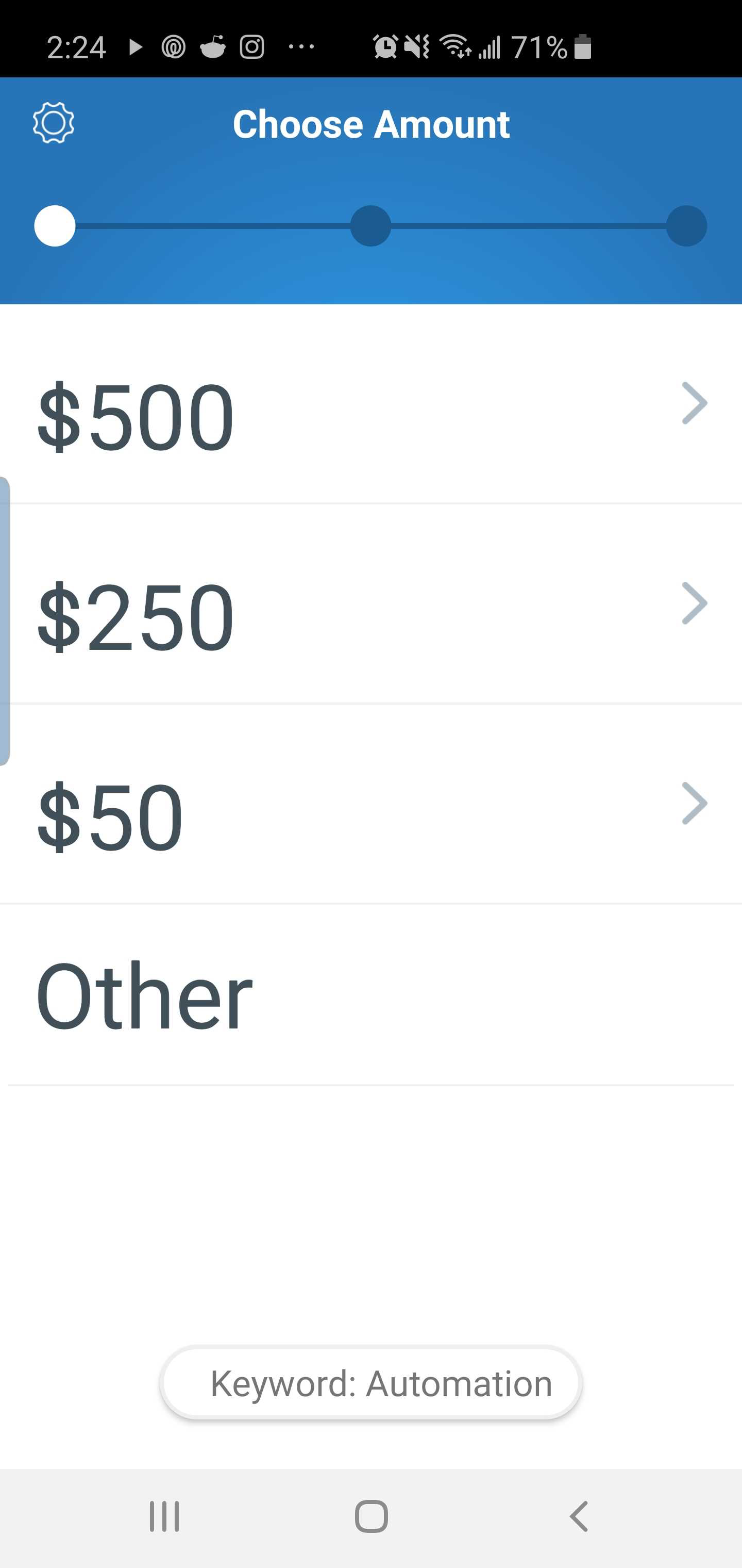 Android Amount