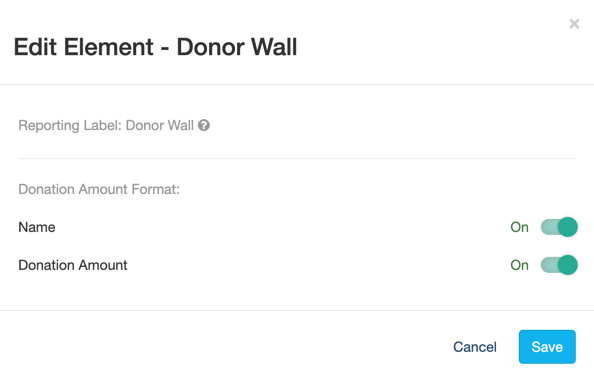 Edit Donor Wall
