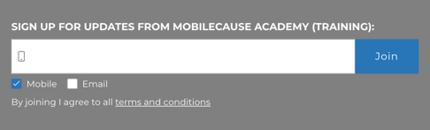 Mailing List Subscription Example (Event)
