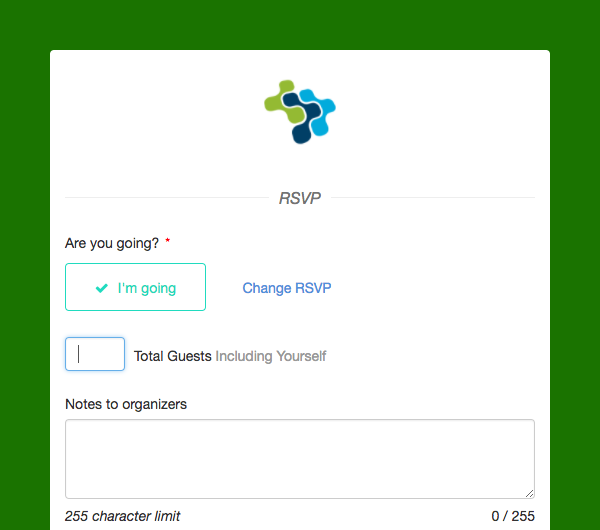 RSVP Desktop Example Going