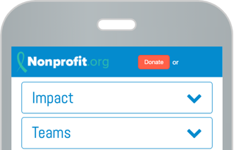 Banner Donate Button - Mobile View with Banner Text