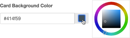 Card Background Color