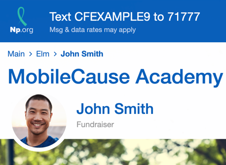 Fundraiser Name Picture and Breadcrumb v1