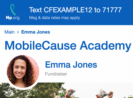 Fundraiser Name Picture and Breadcrumb v2