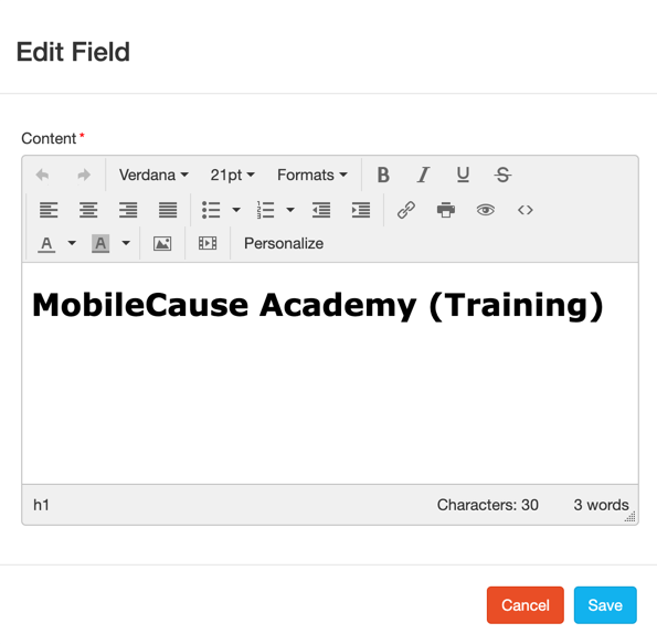 Text Above Carousel Edit