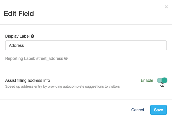 Street Address - Edit