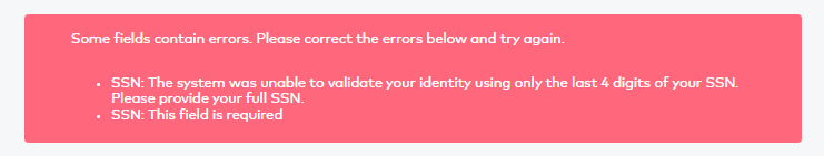 CardPointe Error Message