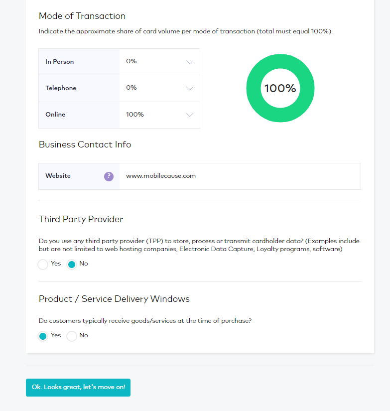 CardPointe Mode of Transaction