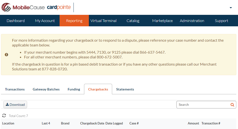 Chargeback