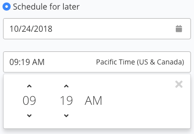 Schedule Time