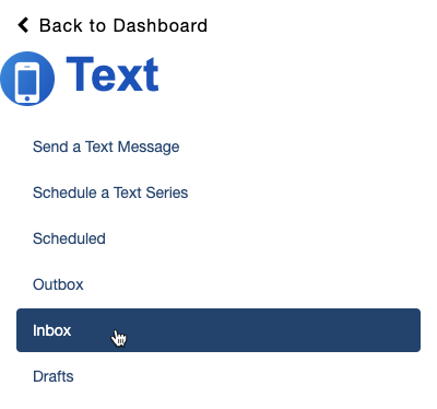 Inbox Category Selected