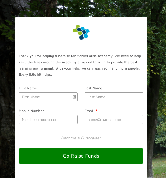 Fundraiser Sign Up
