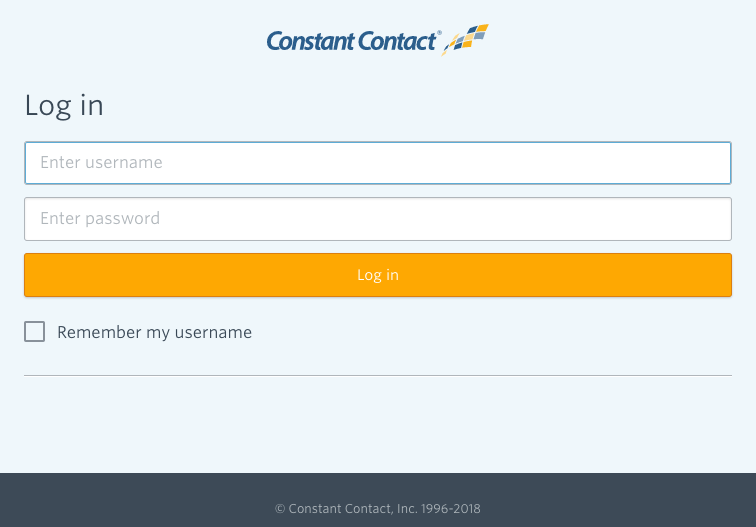 Constant Contact Login