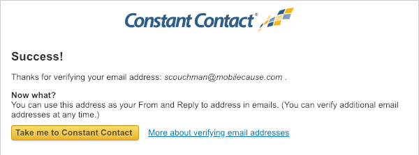 Email Confirm Success
