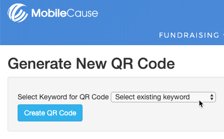 Settings - Generate New QR Code