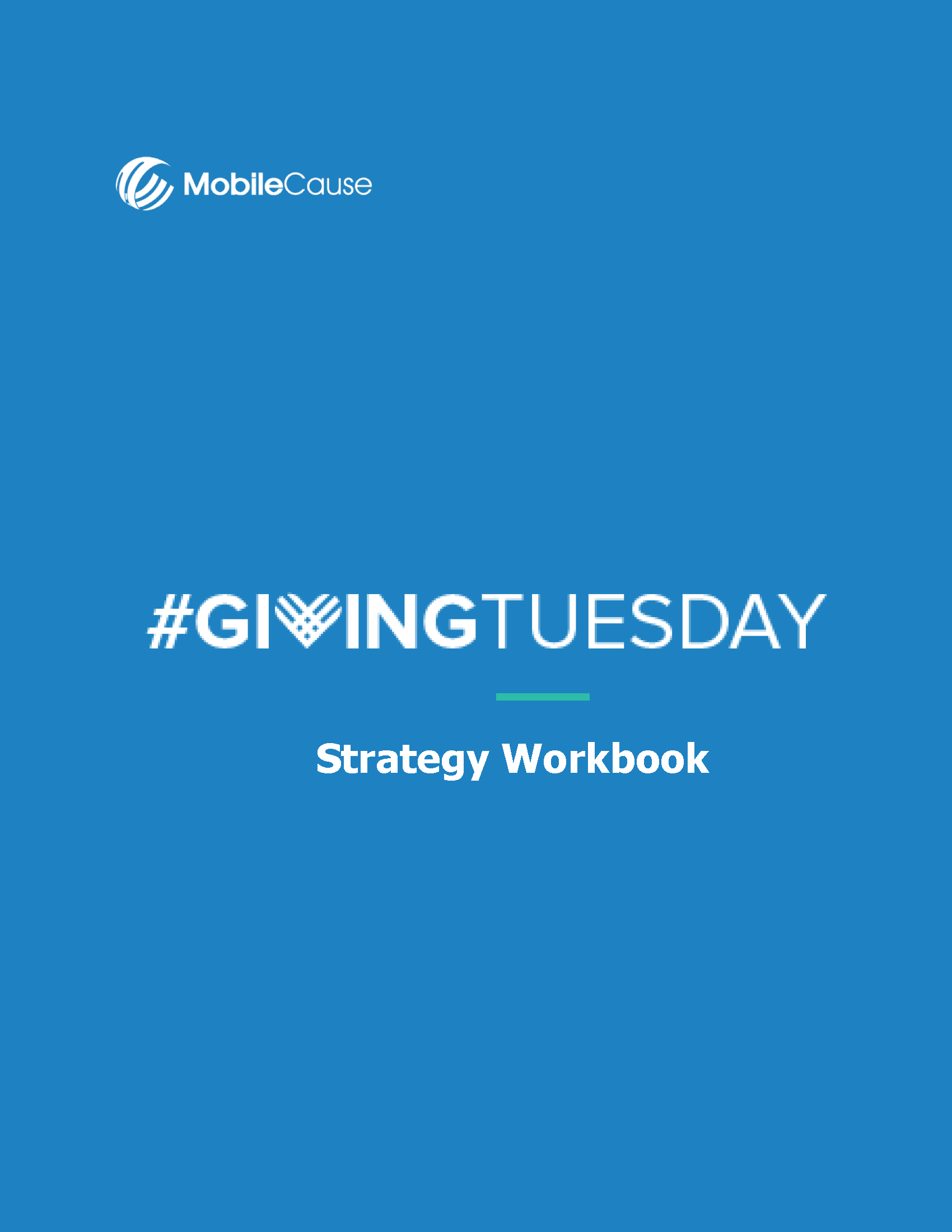 MobileCause Academy Giving Tuesday Workbook Cover 
