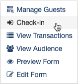 Check-In Menu