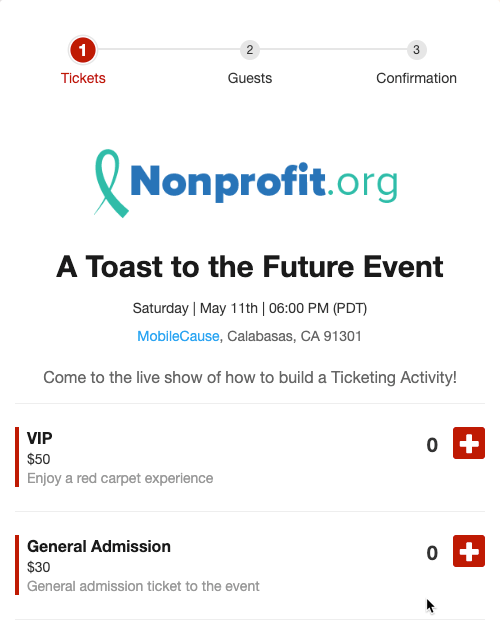 Step 1 - Buy Tickets