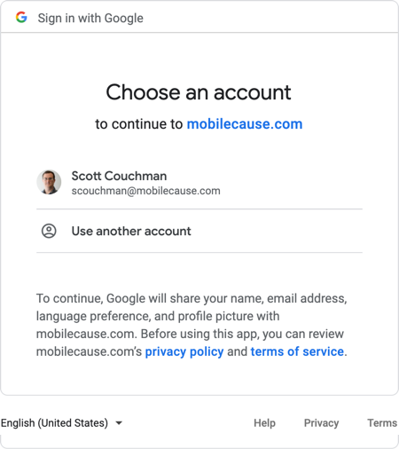 Google. Sign InLogged Into Google
