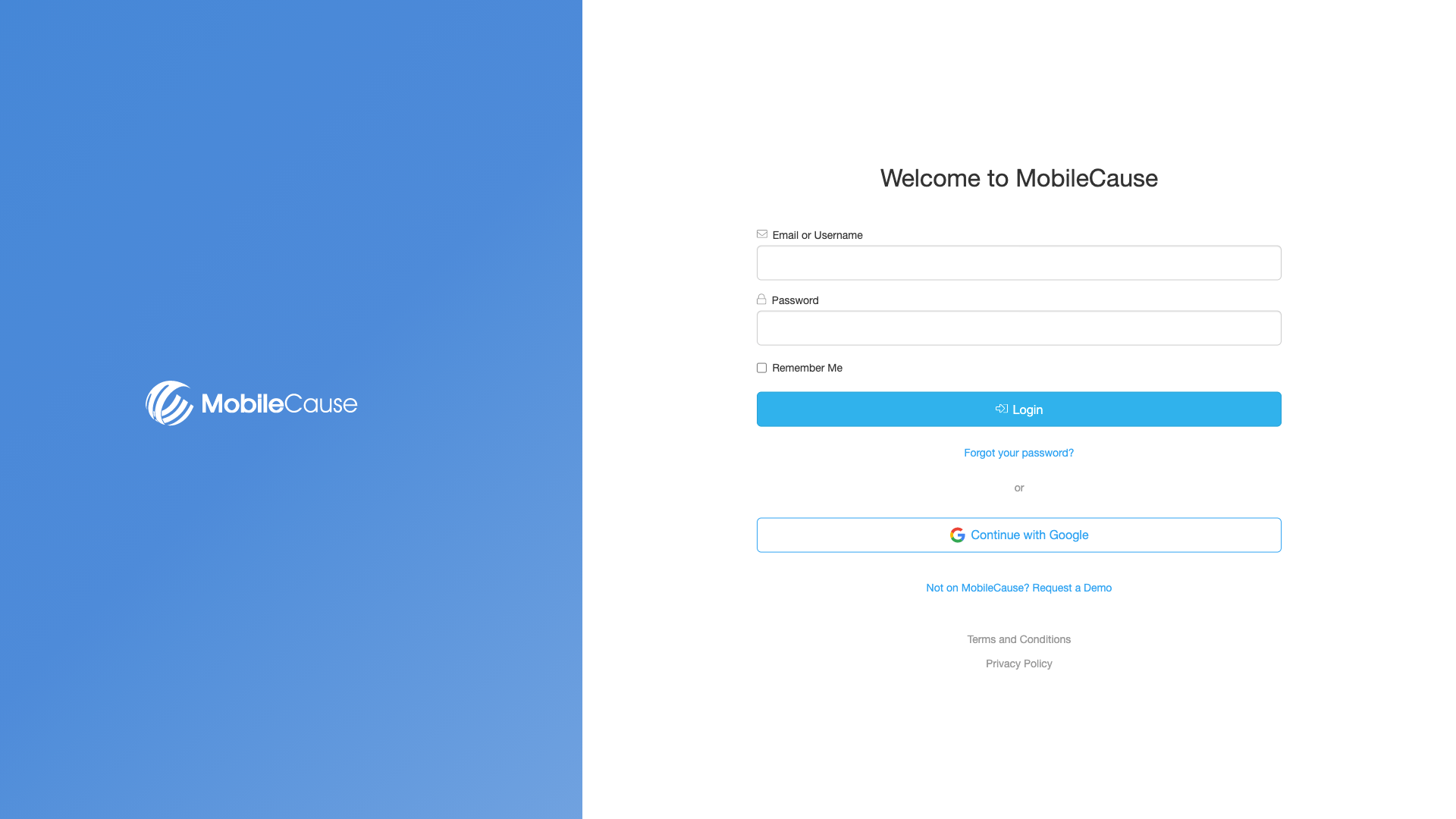 Login Screen