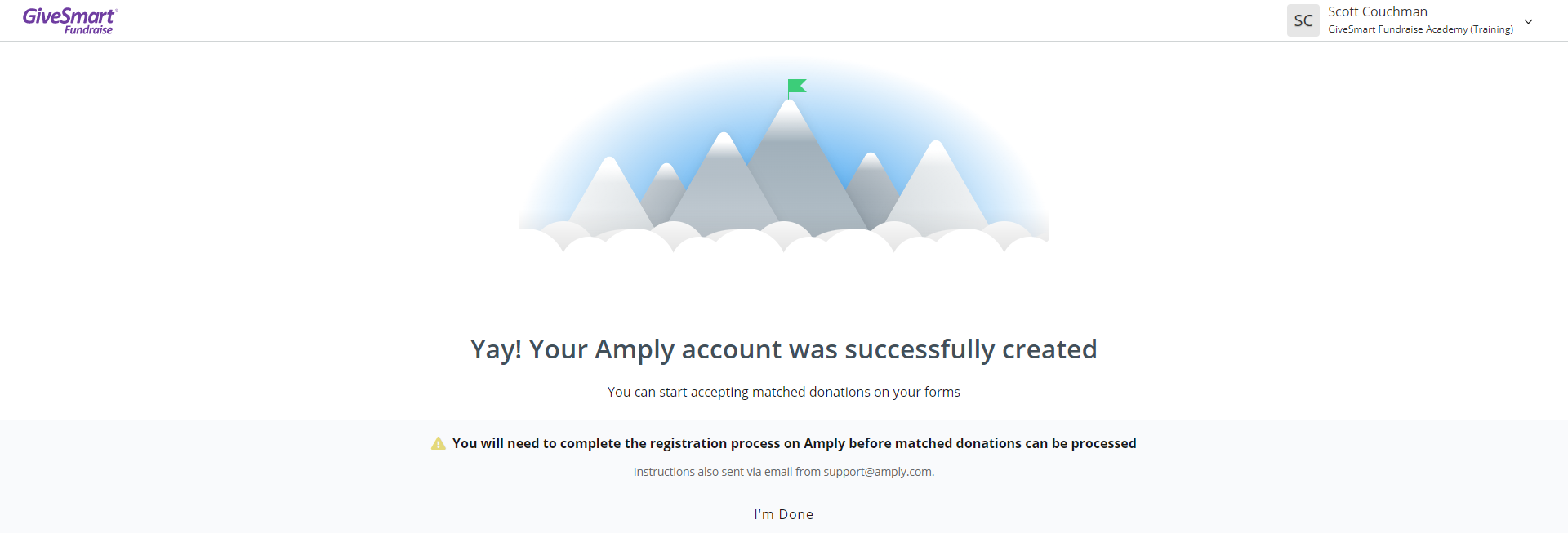 Amply Account Created