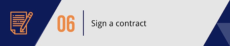 Sign a contract