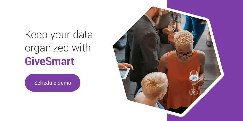 keep your data organized with GiveSmart