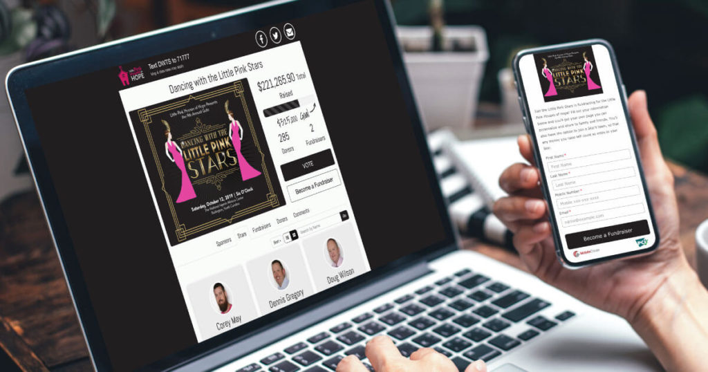 Dancing with the stars charity event marketing info