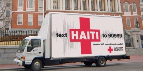 Red Cross transport truck