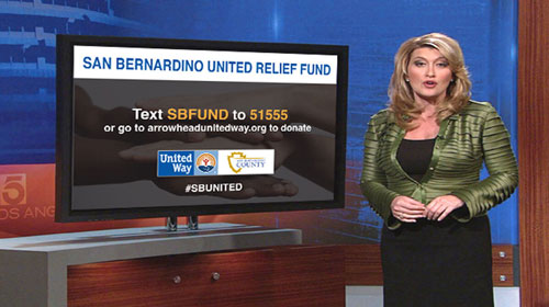 Text-to-donate on the TV
