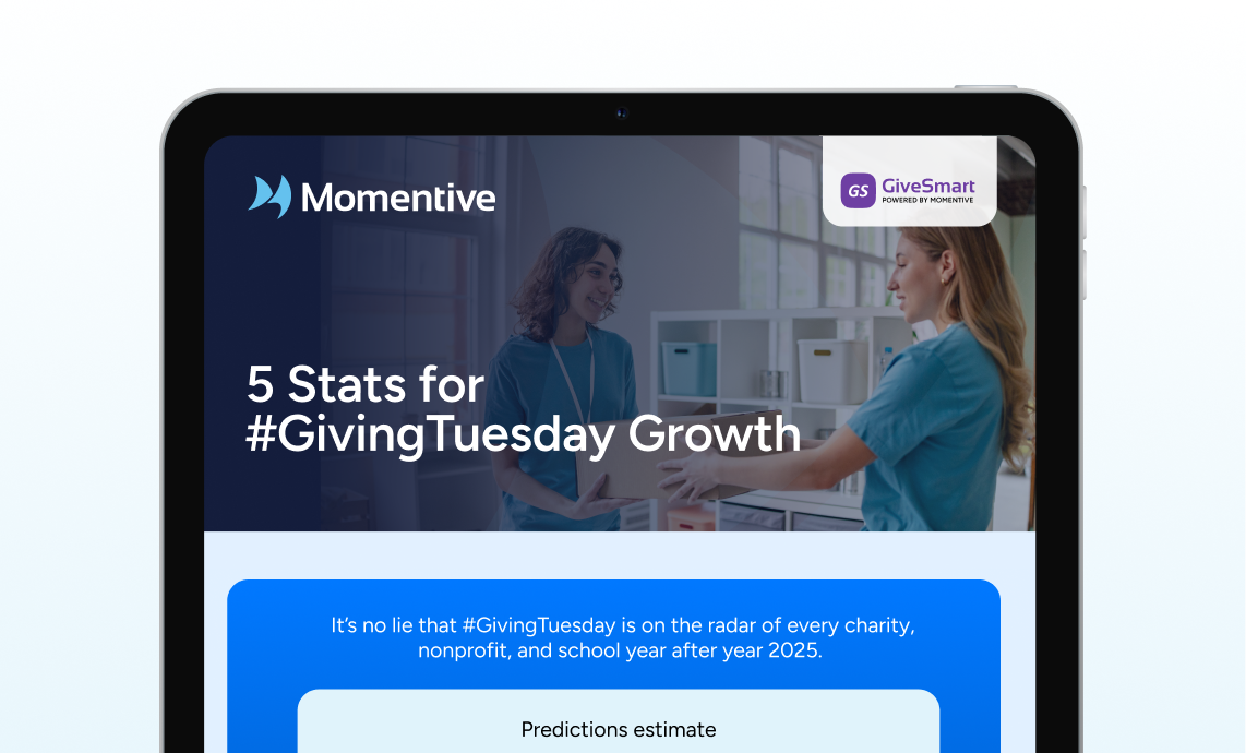 Card- 5 Stats for #GivingTuesday Growth  