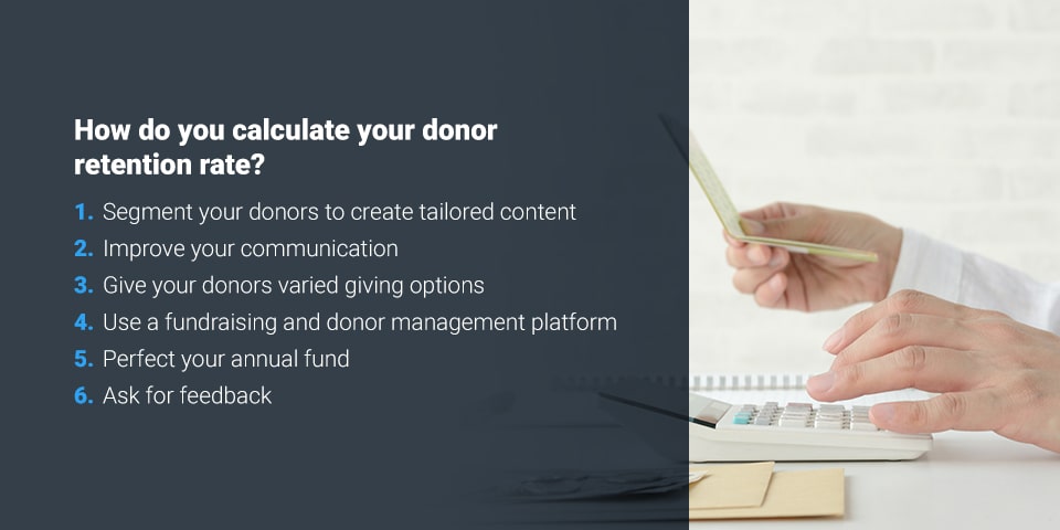 how do you calculate your donor retention rate?