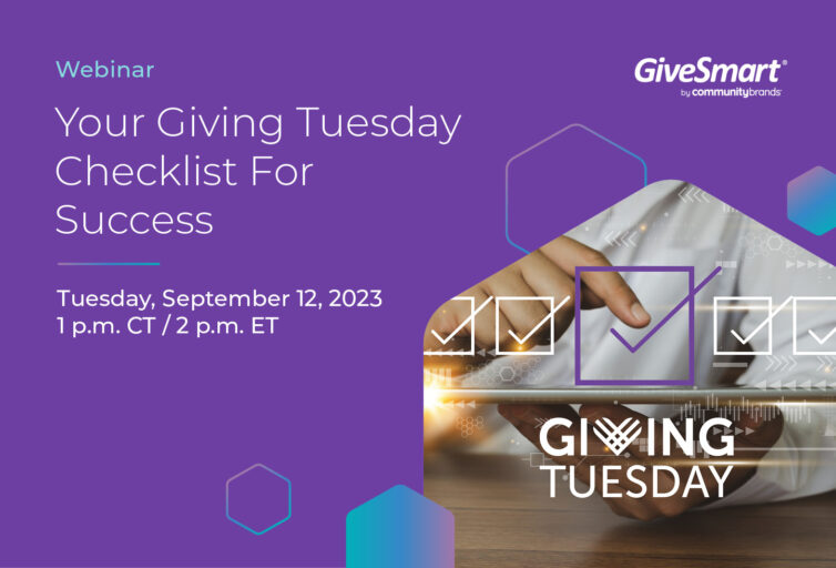 GiveSmart webinar Giving Tuesday