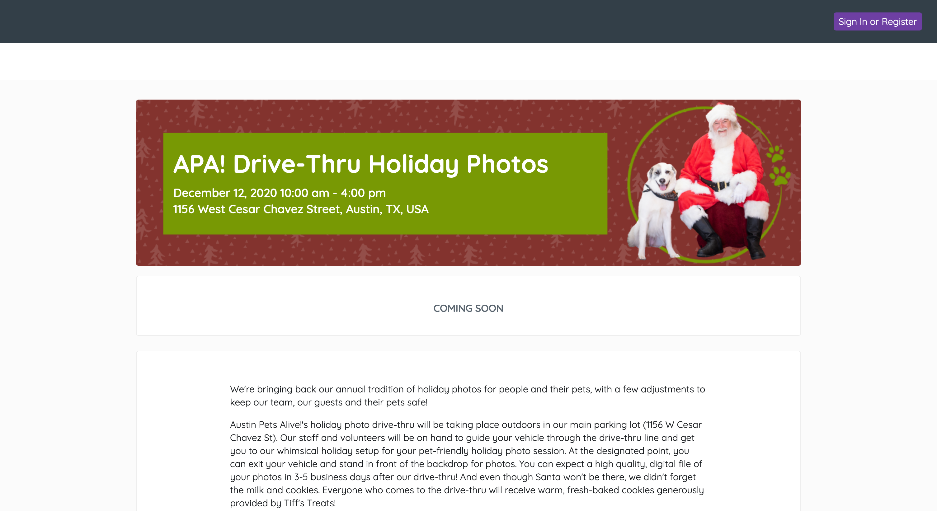 APA! — Drive-Thru Holiday Photos