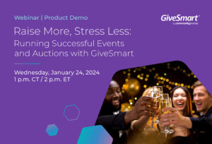 GiveSmart Webinar Product Demo