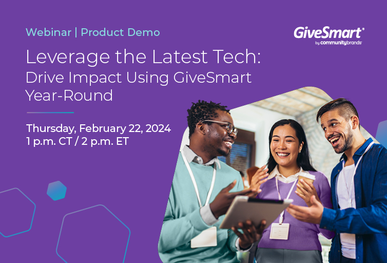 GiveSmart Leverage the Latest Tech webinar